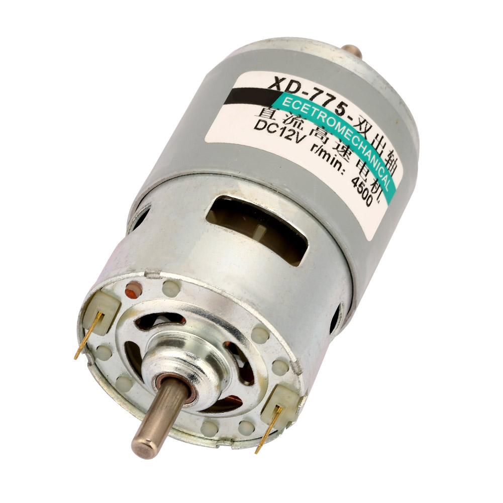 775 Motor 50w Leistungsstarker Zweiachsen-gleichstrommotor Mit Hohem Drehmoment (12v 4500rpm Ohne Halterung)