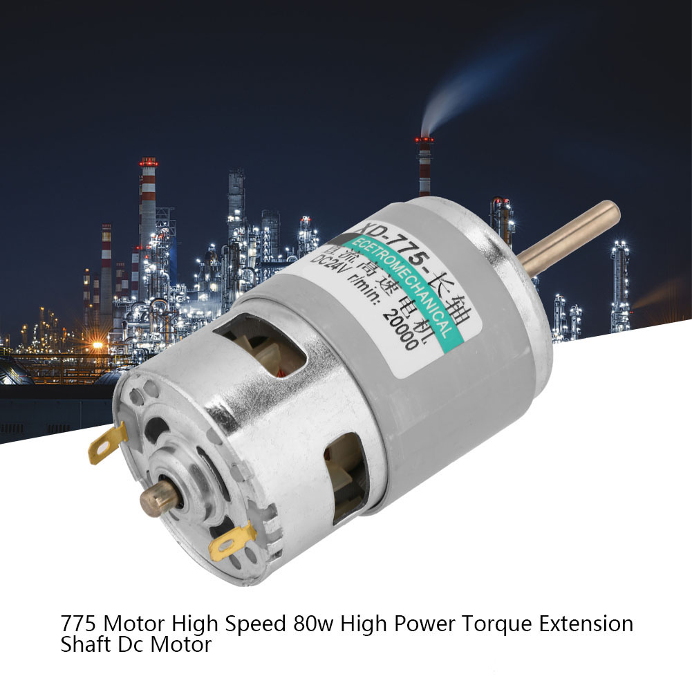775 Motor Hochgeschwindigkeits-gleichstrommotor Mit Verlängerter Welle, 80 W Leistung, Hohem Wirkungsgrad Und Hohem Drehmoment (24 V, 20.000 U/min)