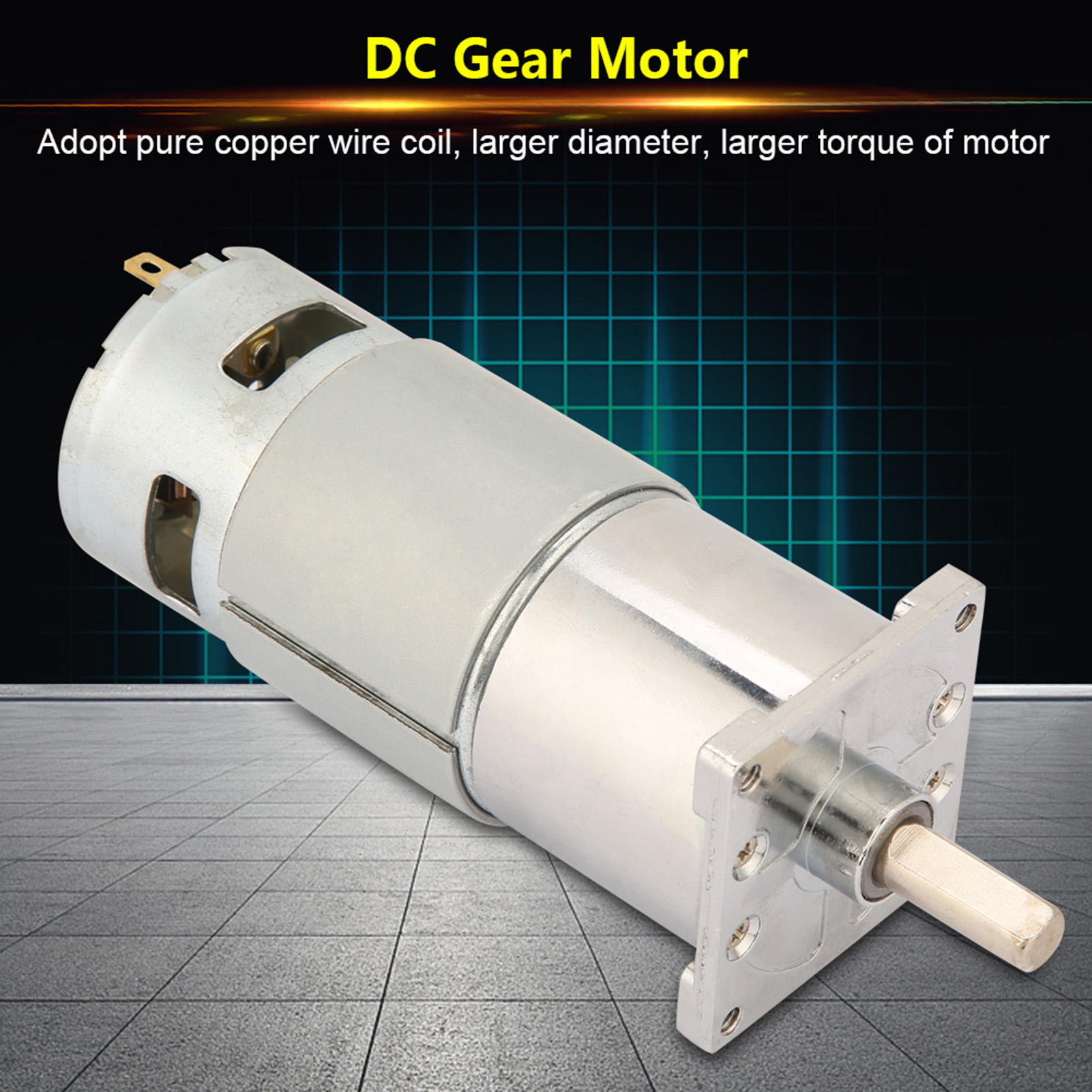 Xd-42ga775 Mikro-gleichstrom-getriebemotor Drehzahlregelung Rechts-/linkslauf Gleichstrommotor (300 U/min, 24 V)