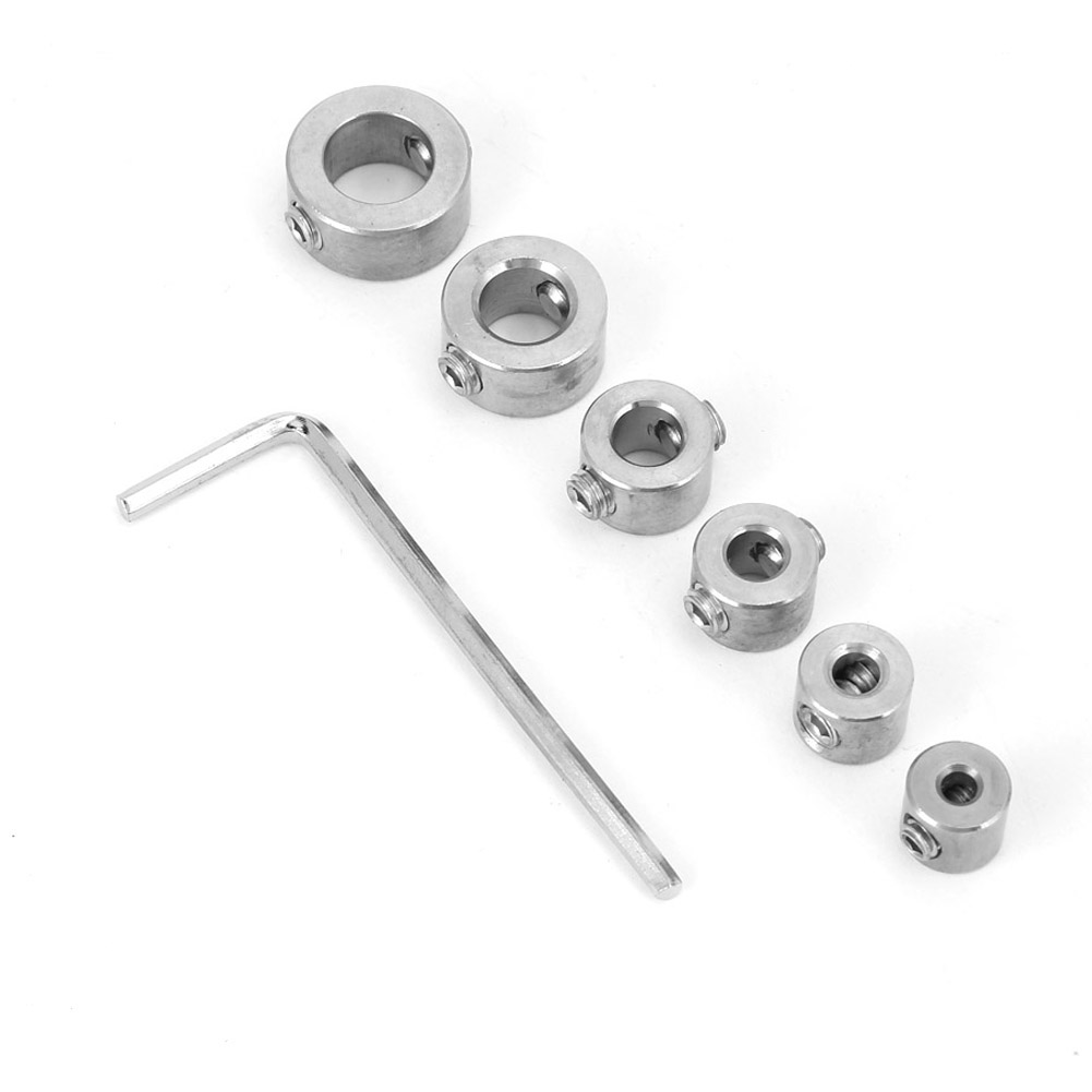 6-teiliger Satz Tiefenanschlagringe Aus Edelstahl (3-10 Mm)