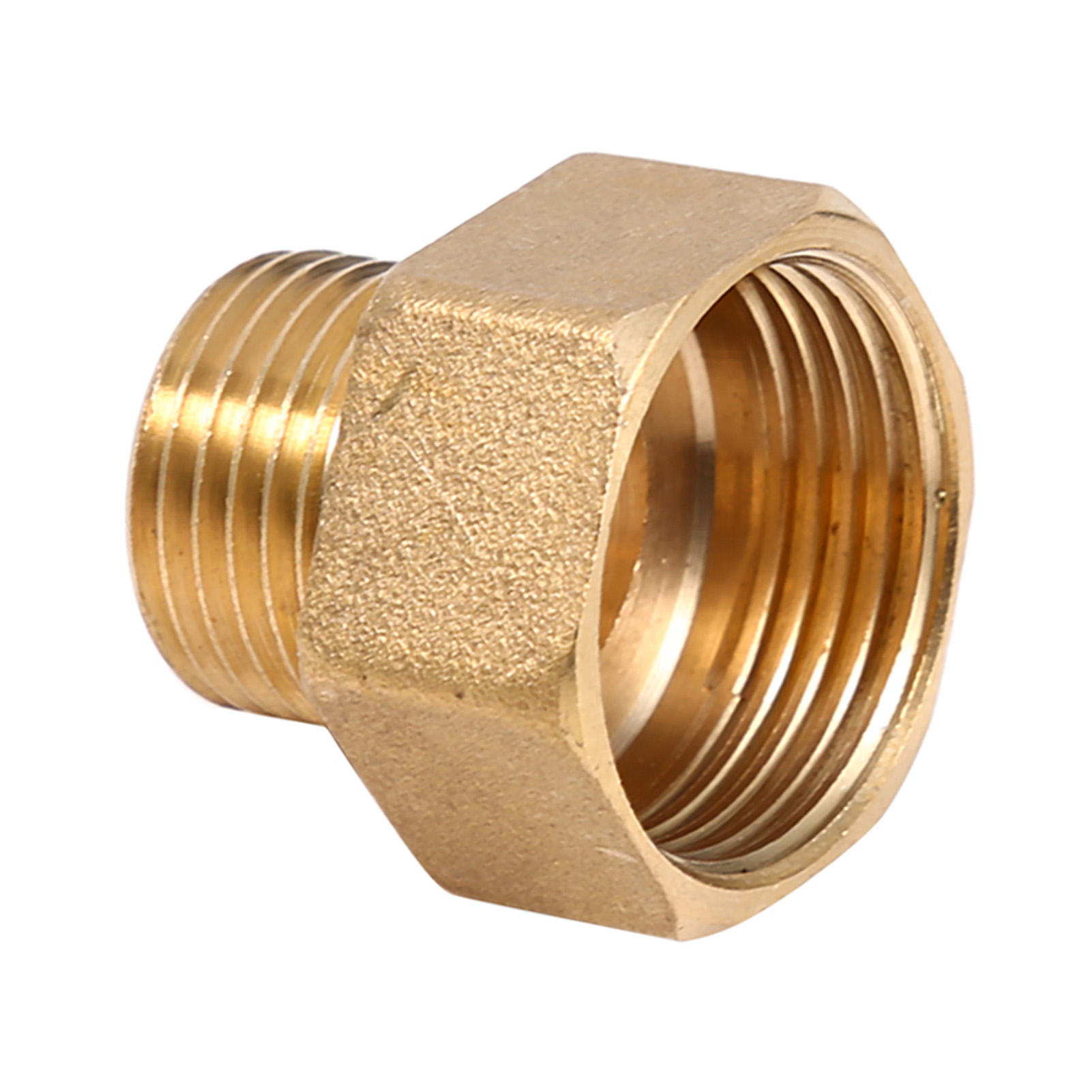 1 Stück Sechskant-reduzierstück Aus Messing Für Wasserleitungen, 1/2" Bspt-außengewinde Und 3/4" Bspt-innengewinde