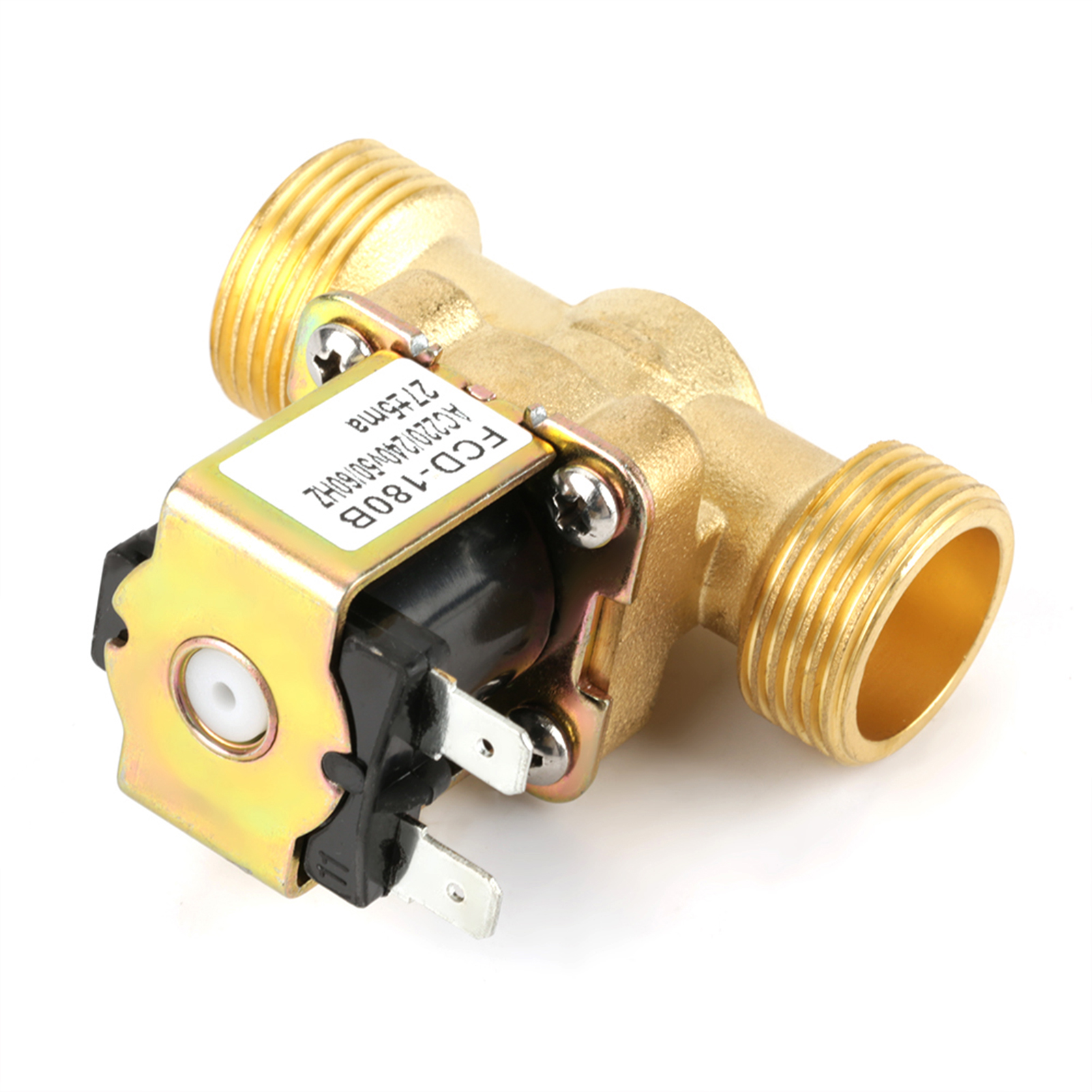 G3/4 2-wege-wassereinlass N/c Normalerweise Geschlossen Druckgewinde-magnetventil Ac 220v Fcd-180b