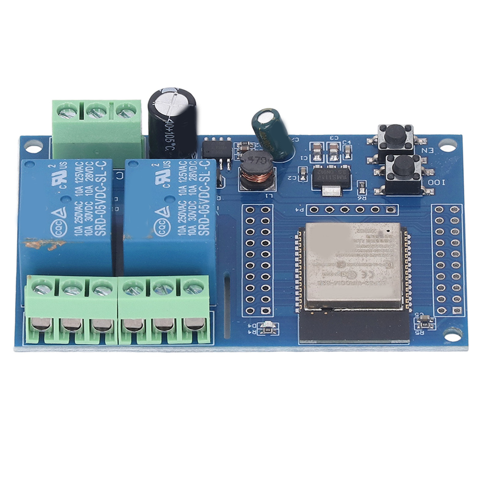 Relaismodul Mit 4 Mb Flash-speicher, Programmierbaren Tasten, Doppelrelaismodul Für Weiterführende Schulen, Lernbereiche, Dc 5-60 V