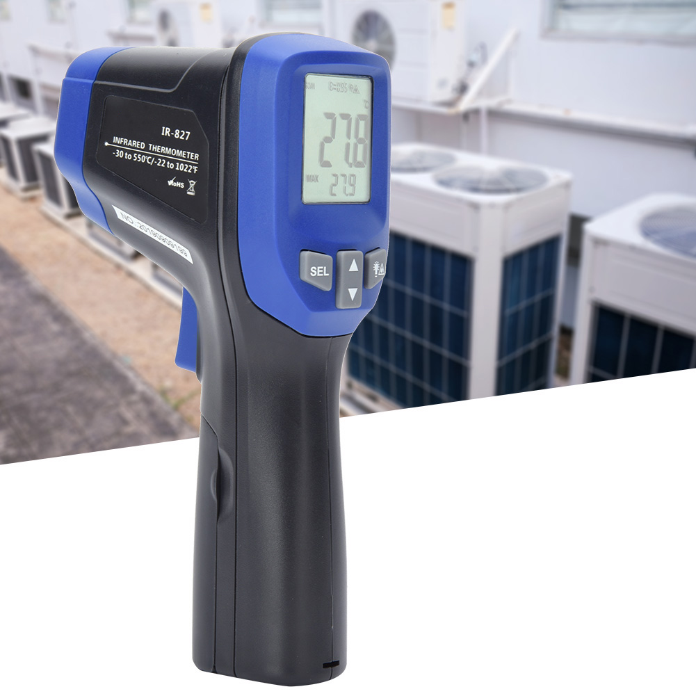 Ir-827 Mini-handthermometer Mit Digitaler Infrarot-temperaturanzeige (12:1) Für Den Außenbereich