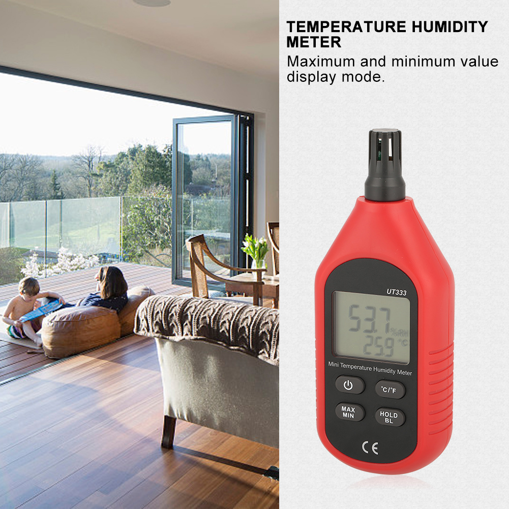 Uni T Ut333 Mini-lcd-digitalthermometer Mit Lufttemperatur- Und Feuchtigkeitsmesser
