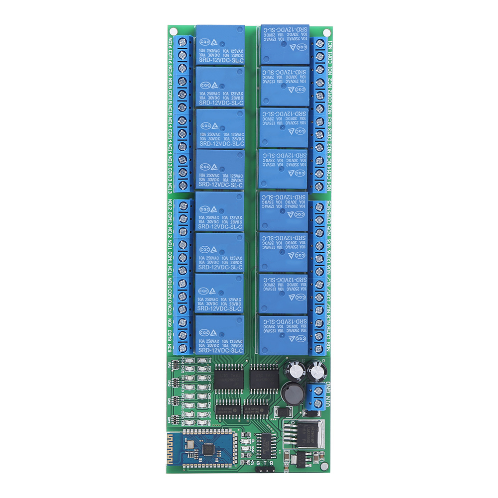 Dc 12v 16-kanal Bluetooth-relaisplatine Mit Drahtloser Fernbedienung Für Android-smartphones