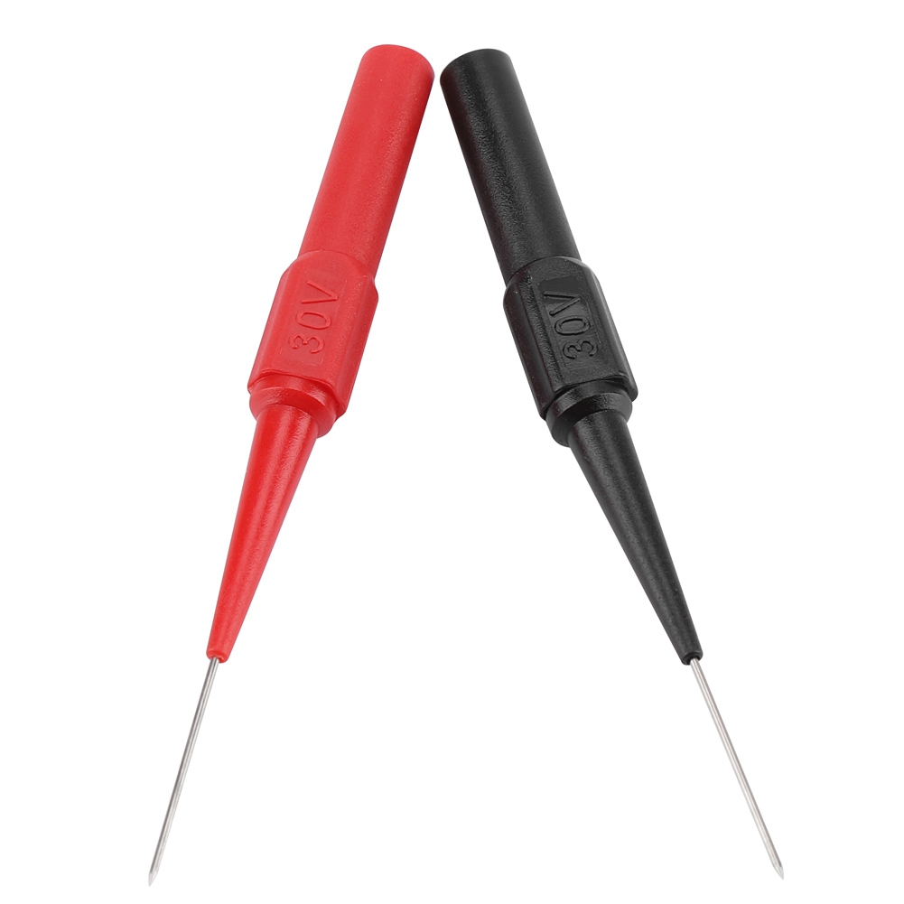 1 Paar Messleitungen, Isolierte Nadeln Für Multimeter, Rot/schwarz