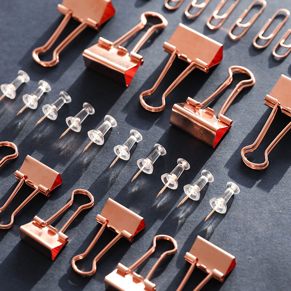 Metallklammern, Große Binderclips, Kombinationsset Für Bürobindebedarf