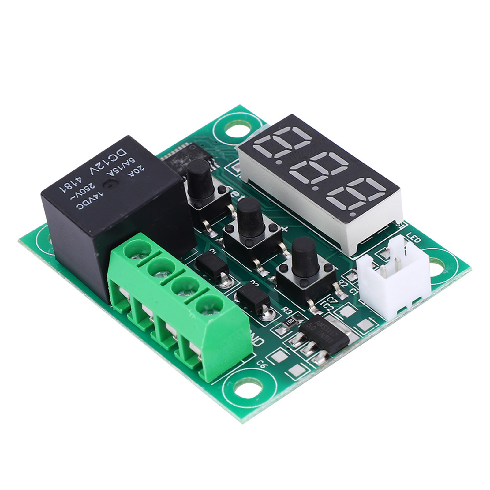 2 Stück W1209 Dc 12v Digitalthermostat Wasserdichter Sensor Temperaturregler -50110°c