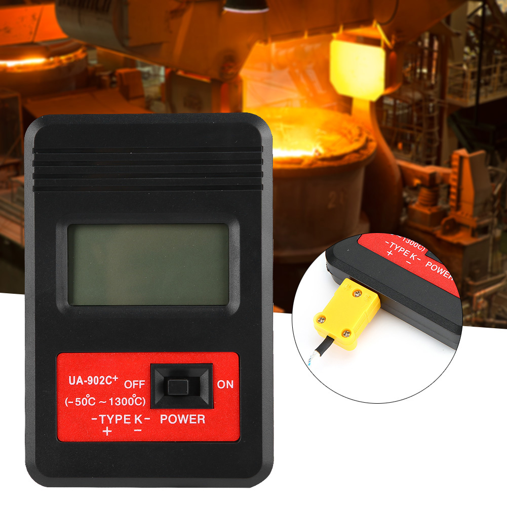 Ua902c Tragbares Digitales Lcd-thermometer Typ K Mit Thermoelement-messvorrichtung Und Temperaturfühler/thermoelementsensor Ua902c