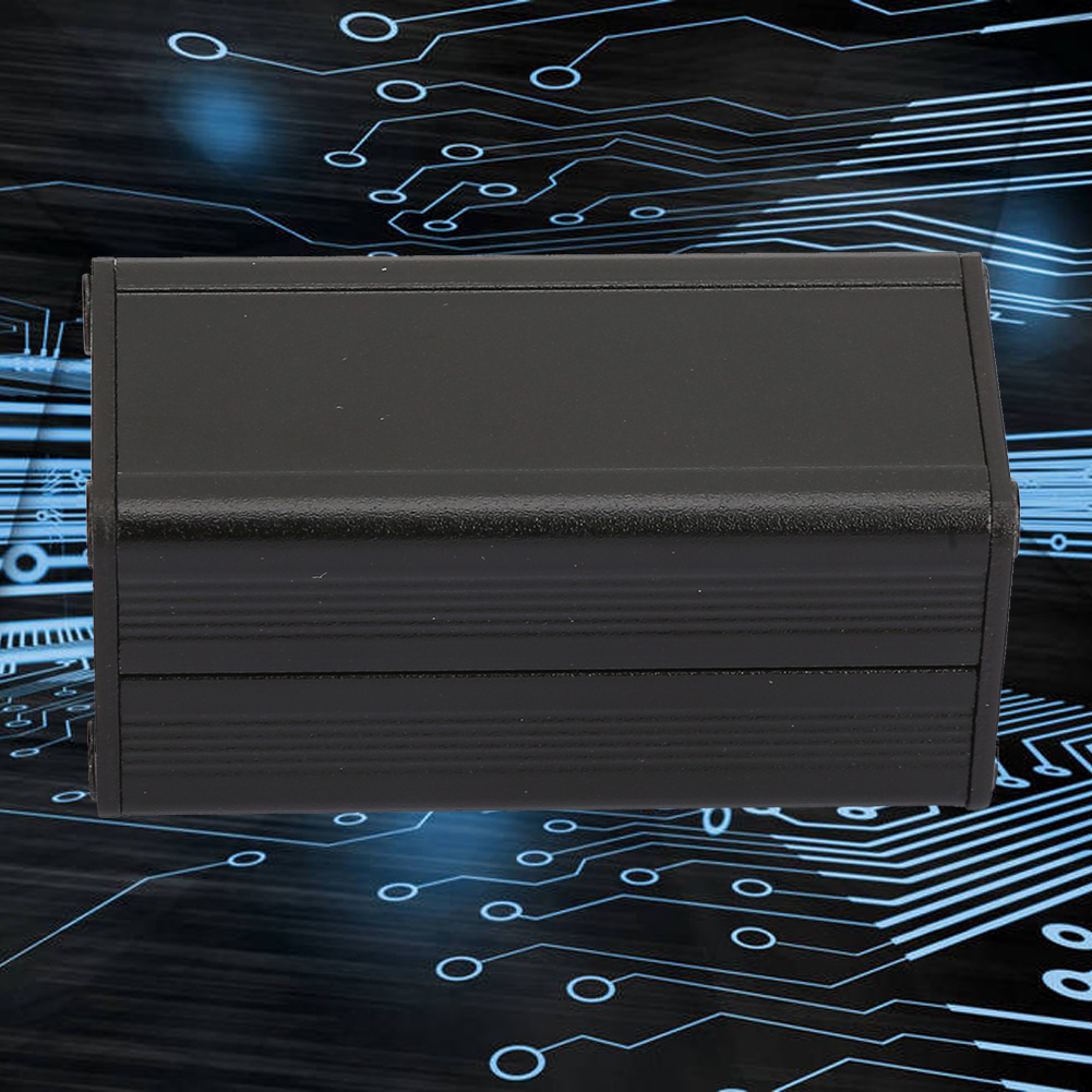 Aluminiumgehäuse Für Leiterplattenmessgeräte, Elektronik-kühlbox, Schwarz, 25 X 25 X 50 Mm