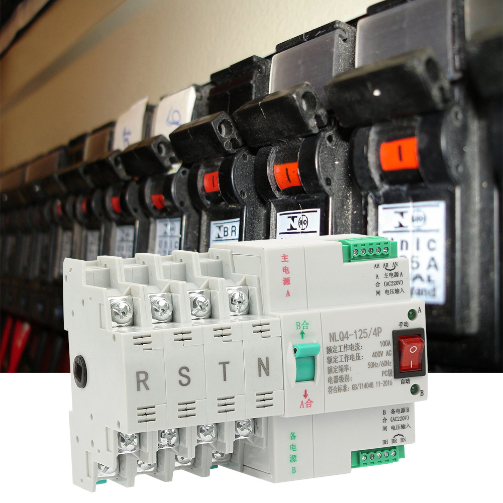 Ac 400v 4p 63/80/100a Dual-stromversorgung Mit Automatischem Umschalter (100a)