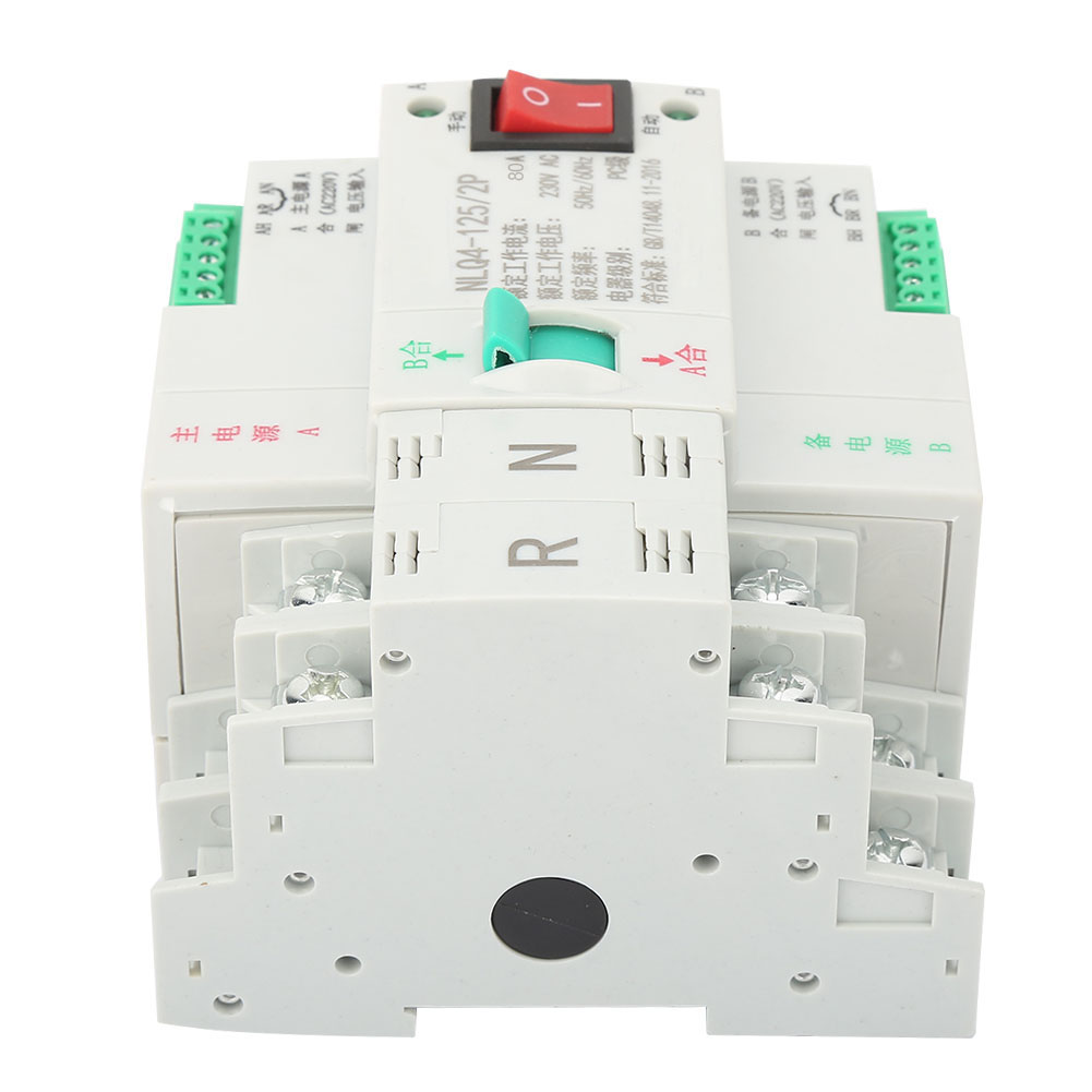 Ac 230v 2p 63/80/100a Doppelstromversorgung Mit Automatischem Umschalter (80a)
