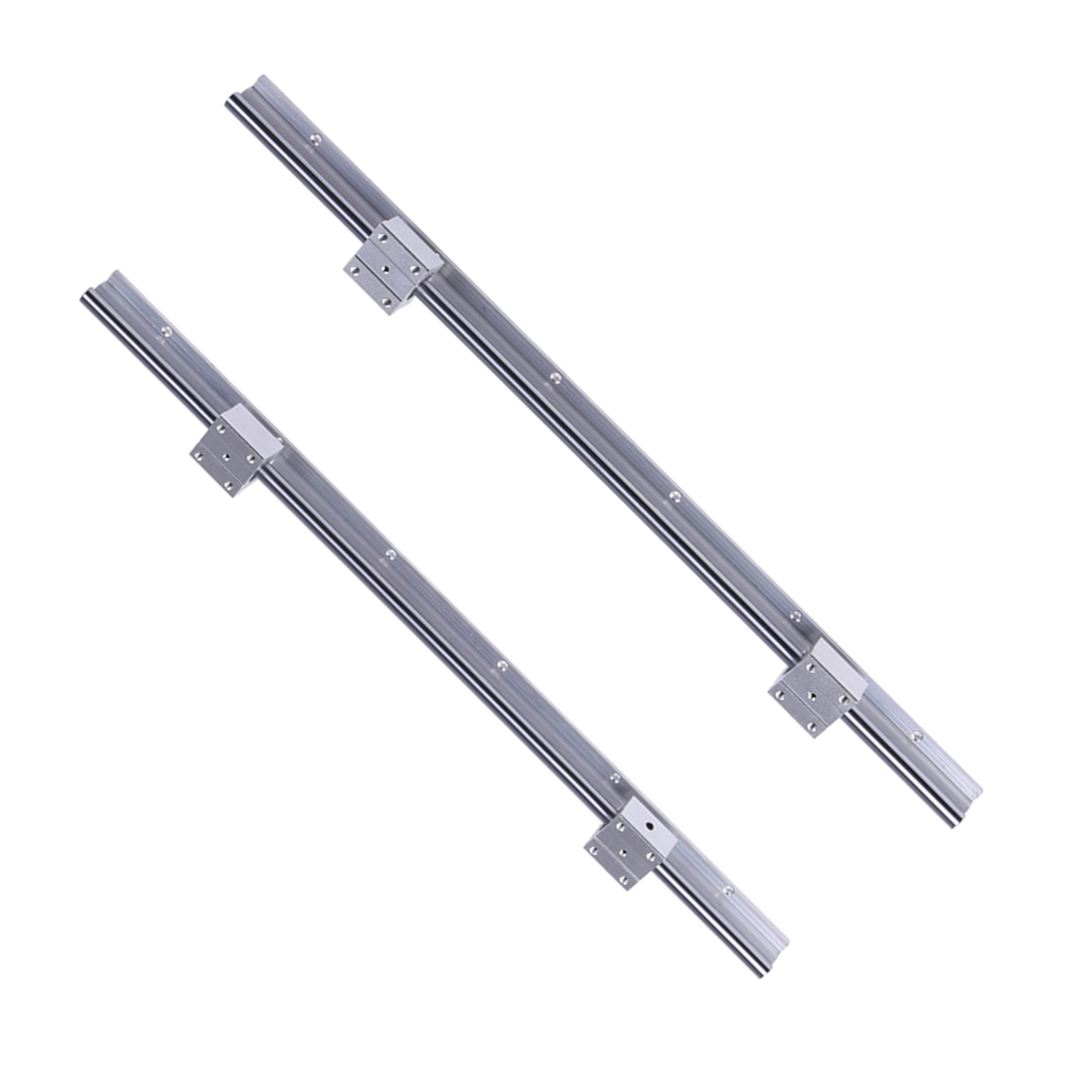 2 Stück Sbr12-600mm 12mm Linearführungen, 4 Stück Sbr12uu Blöcke