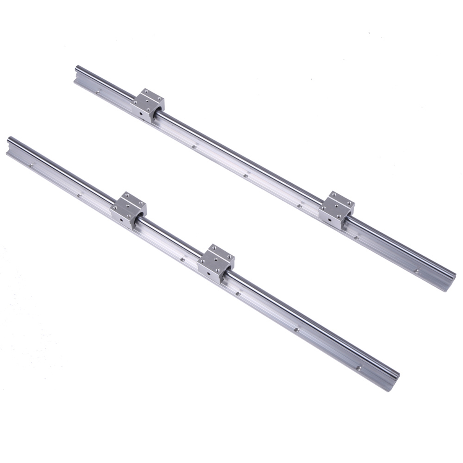 2 Stück Sbr12-700mm 12mm Linearführungen, 4 Stück Sbr12uu Blöcke