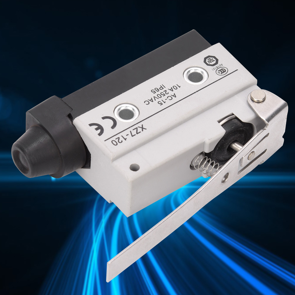 Xz7-120 Spdt-mikro-endschalter, Klapphebeltyp, 10 A, 250 V Ac, Schutzart Ip65