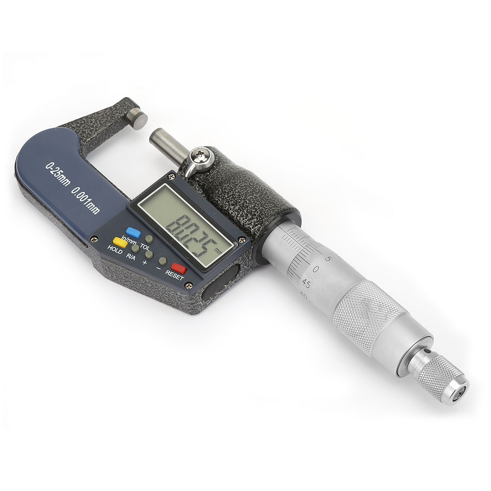Messwerkzeugsatz: Elektronisches Digitalmikrometer 0–25 Mm, Dickenmessgerät 0,001 Mm Und Schraubenschlüssel
