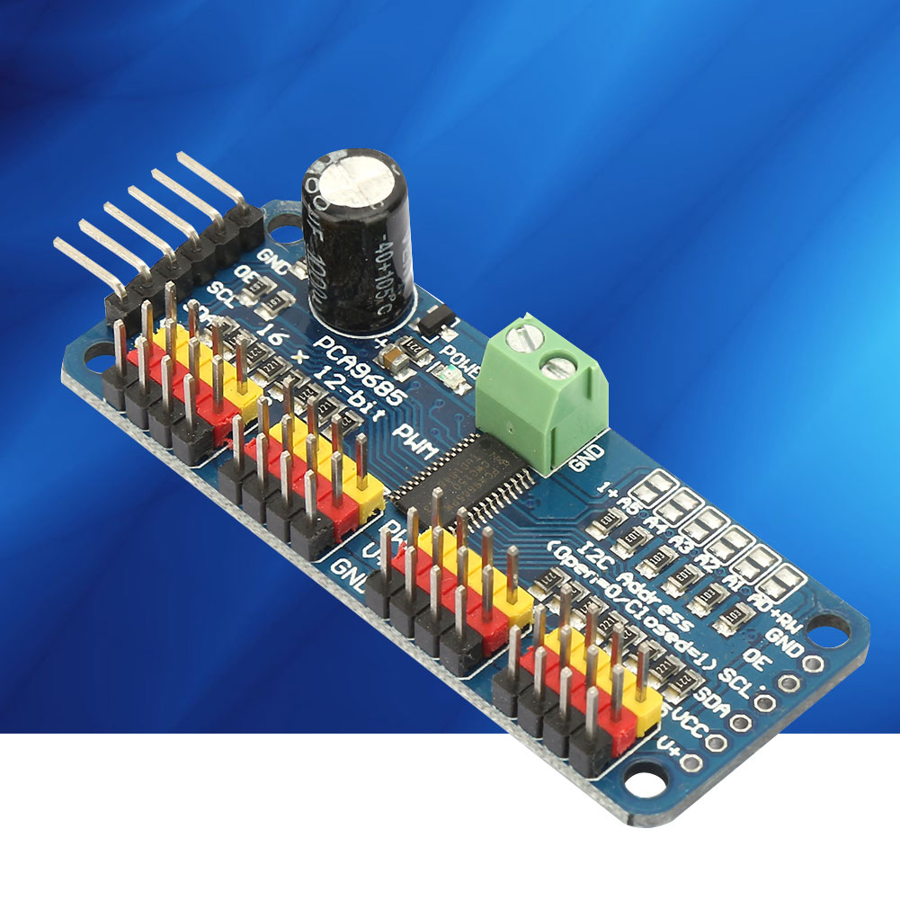 Pca9685 16-kanal 12-bit Pwm Servomotor-schutzregler I2c-modul 401000hz 5v