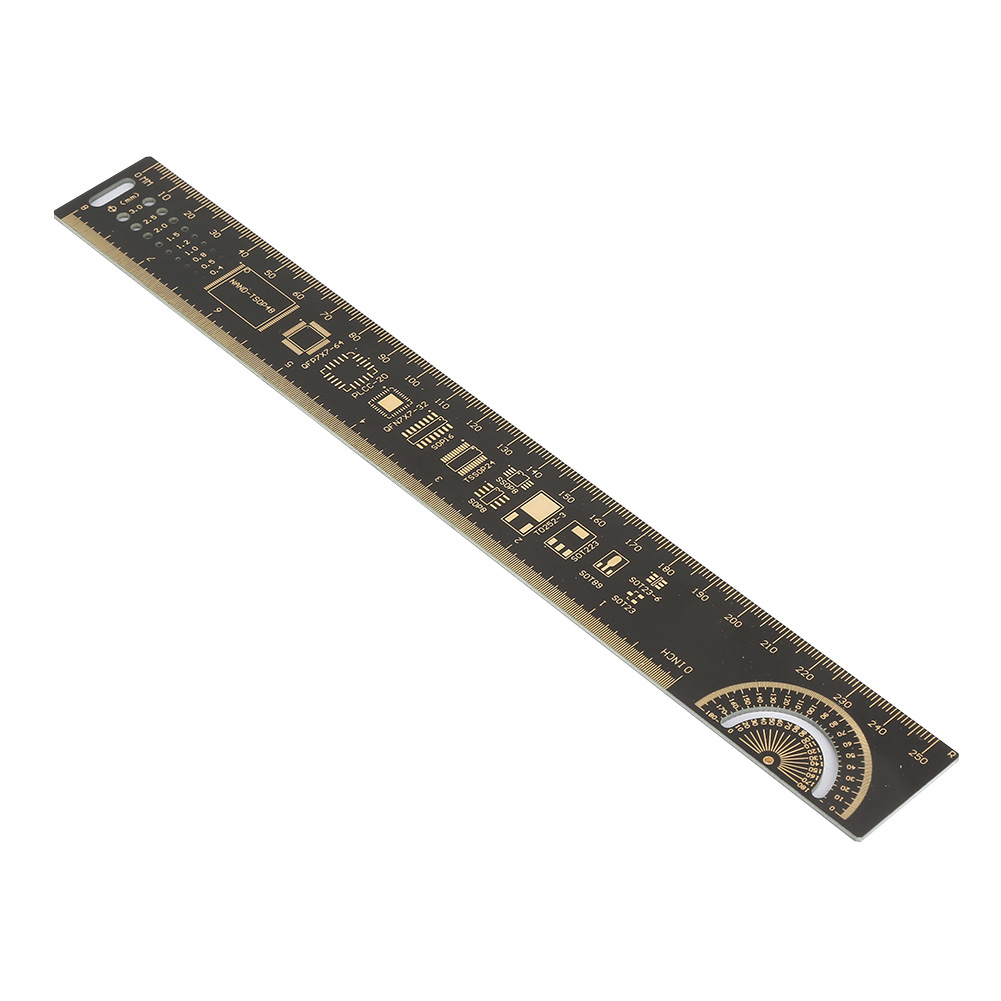 10 Zoll (25 Cm) Multifunktions-leiterplattenlineal Für Elektronikingenieure