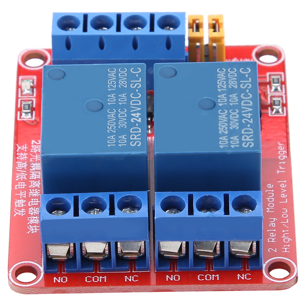 2-kanal-relaismodul Mit Optischer Trennung, High- Und Low-pegel-triggerung (24 V)