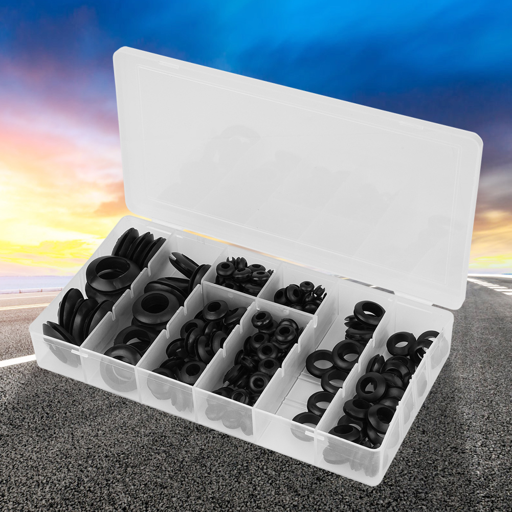 200 Schwarze Gummidichtungsringe In Den Größen 3/16", 1/8", 1/4", 5/16", 3/8", 1/2", 5/8" Und 3/4".