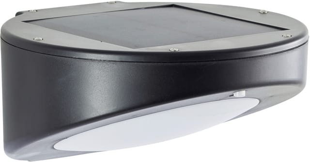 Led Außen-Wandleuchte Bardum led Außenlampe mit Solar, Bewegungsmelder, 520 lm, 4000 k, schwarz - Brilliant