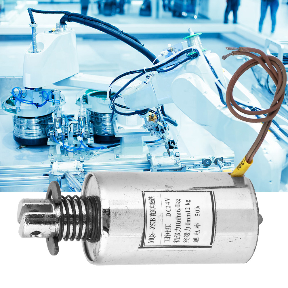 Zylindrischer Gleichstrom-zugmagnet Für Die Industrielle Automatisierung, 117,6 N, 24 V Dc, Mq8-z57b