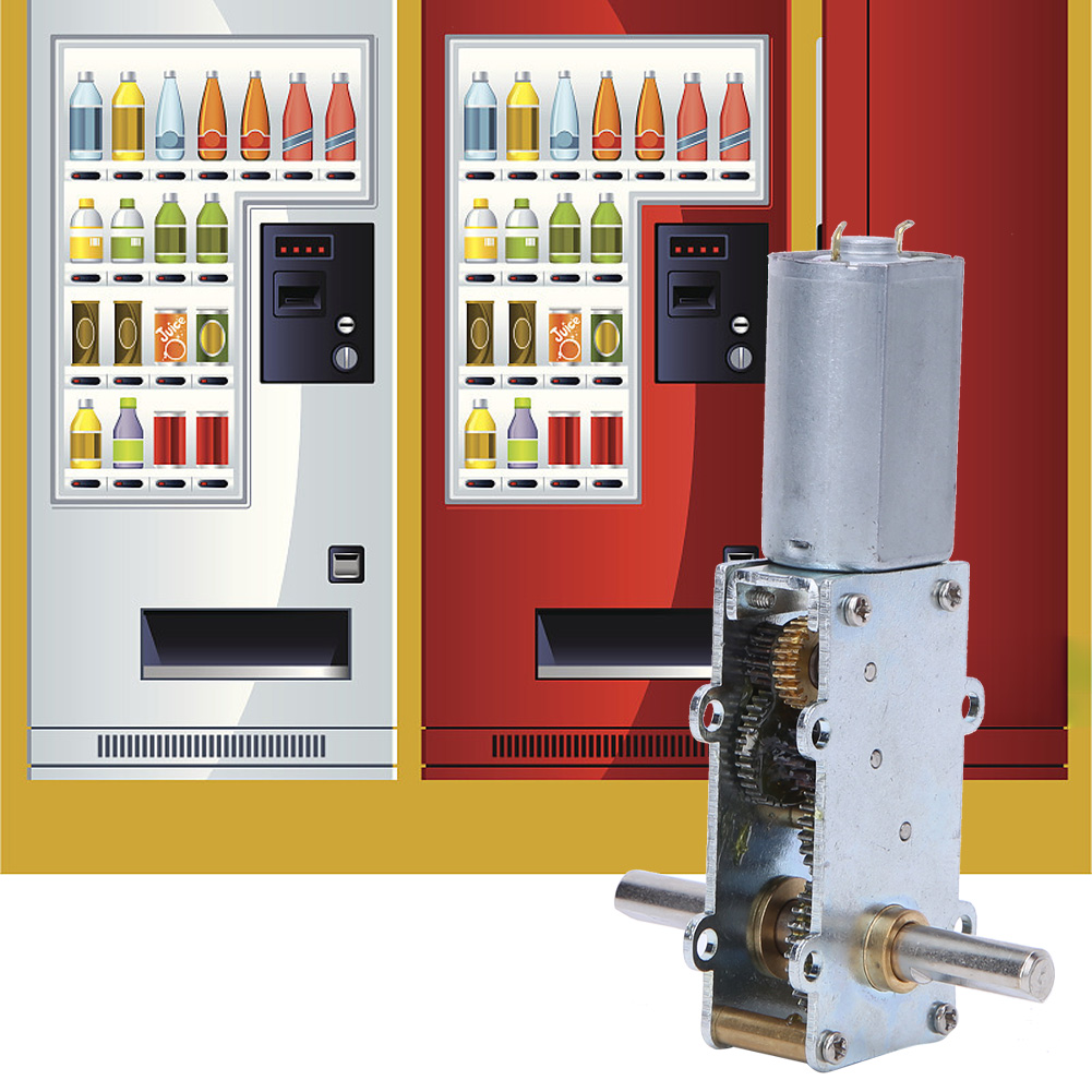 Drehmomentstarker Schneckengetriebemotor Für Elektrische Vorhänge Und Präsentationsständer, 12 V, 0,5 A, Wgf180-5512v, 27 U/min