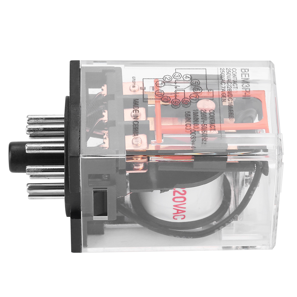 Mk3p-i Ac 220v Universelles Elektromagnetisches Relais, 11-polig, 10a, 3z