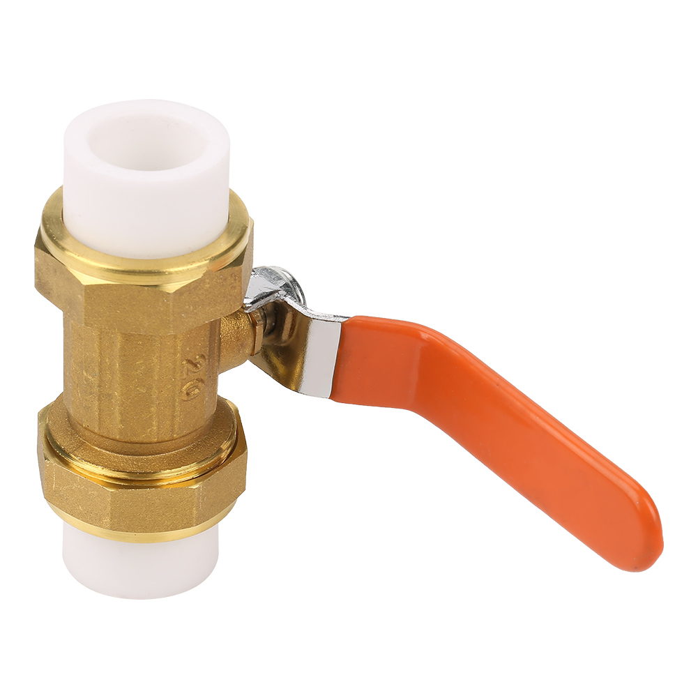 Messingkugelhahn Mit Doppeltem Ppr-heißschmelzanschluss 3/4" Bsp Dn20