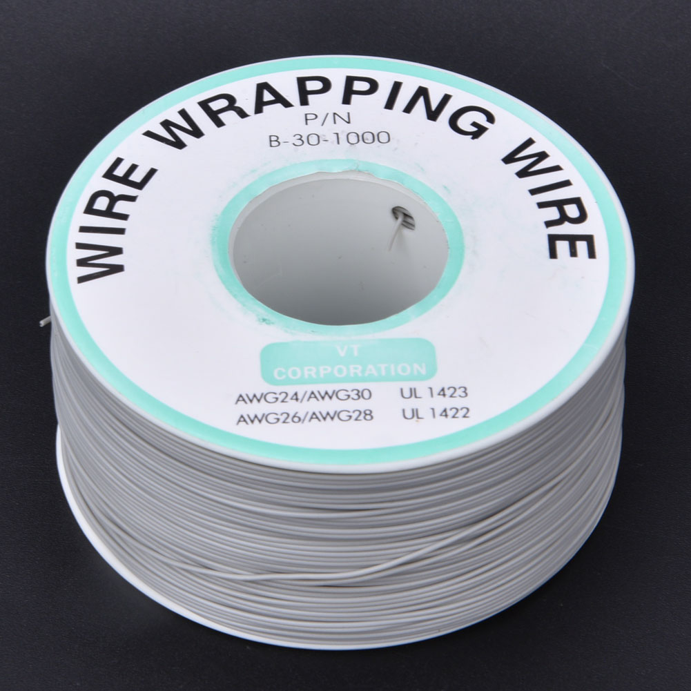 Grauer Ok-draht Für Leiterplattenreparaturen, Verzinntes Kupfer, 30 Awg, Wickeldraht, 300 Meter