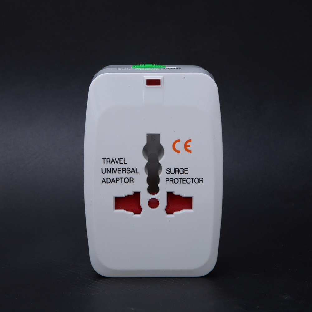 Feuerfester Abs-reiseadapter Mit Einem Usb-anschluss, International, 100–240 V Wechselstrom, 10 A