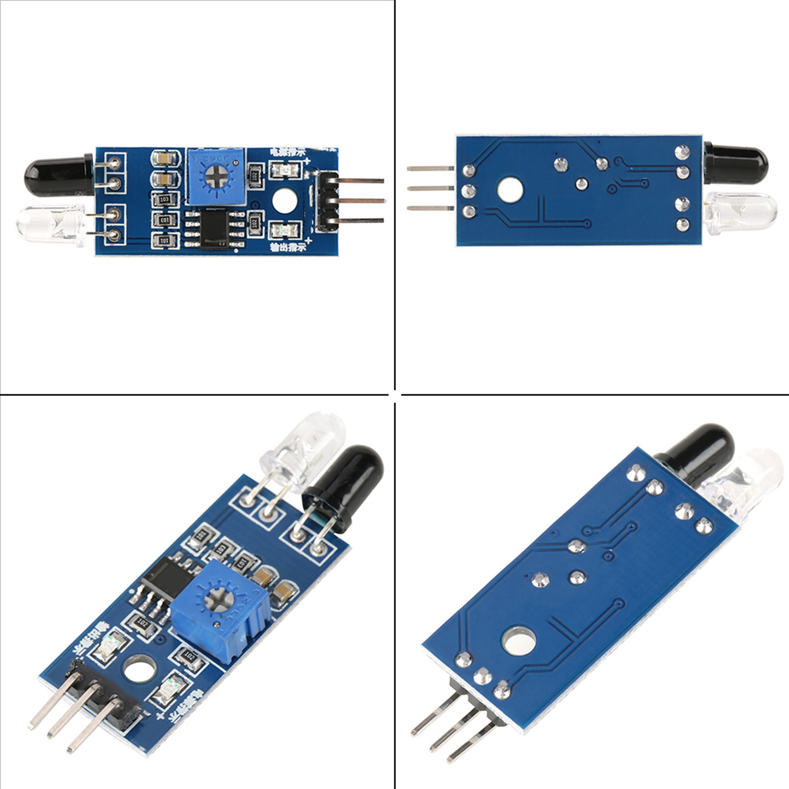 5 Ir-infrarot-hindernisvermeidungssensormodule Für Intelligente Roboterautos
