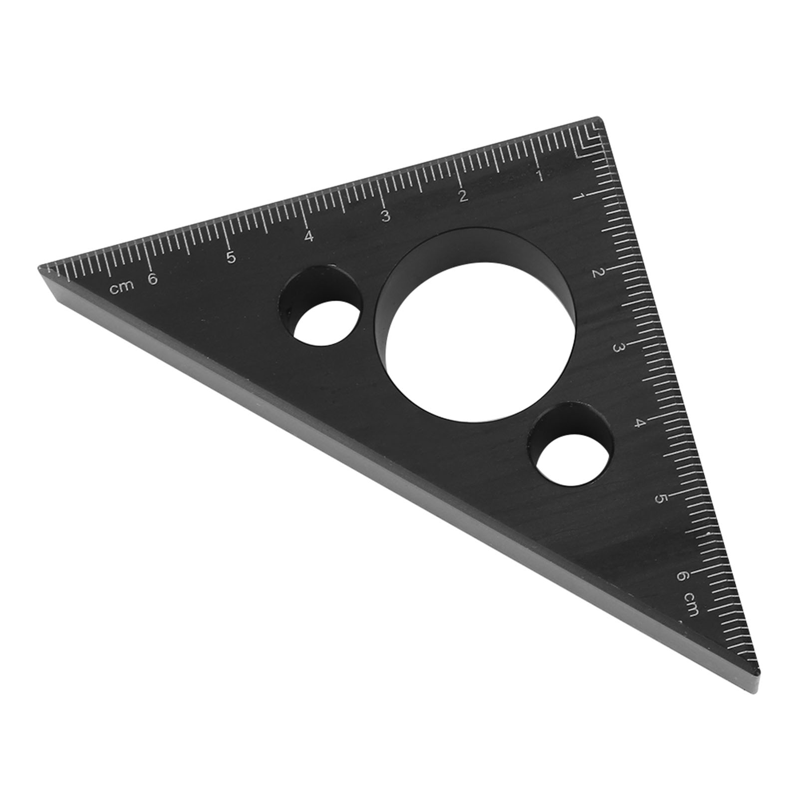 Verdickter, Dreieckiger 45-grad-winkelmesser Aus Aluminiumlegierung – Messwerkzeug Für Die Holzbearbeitung
