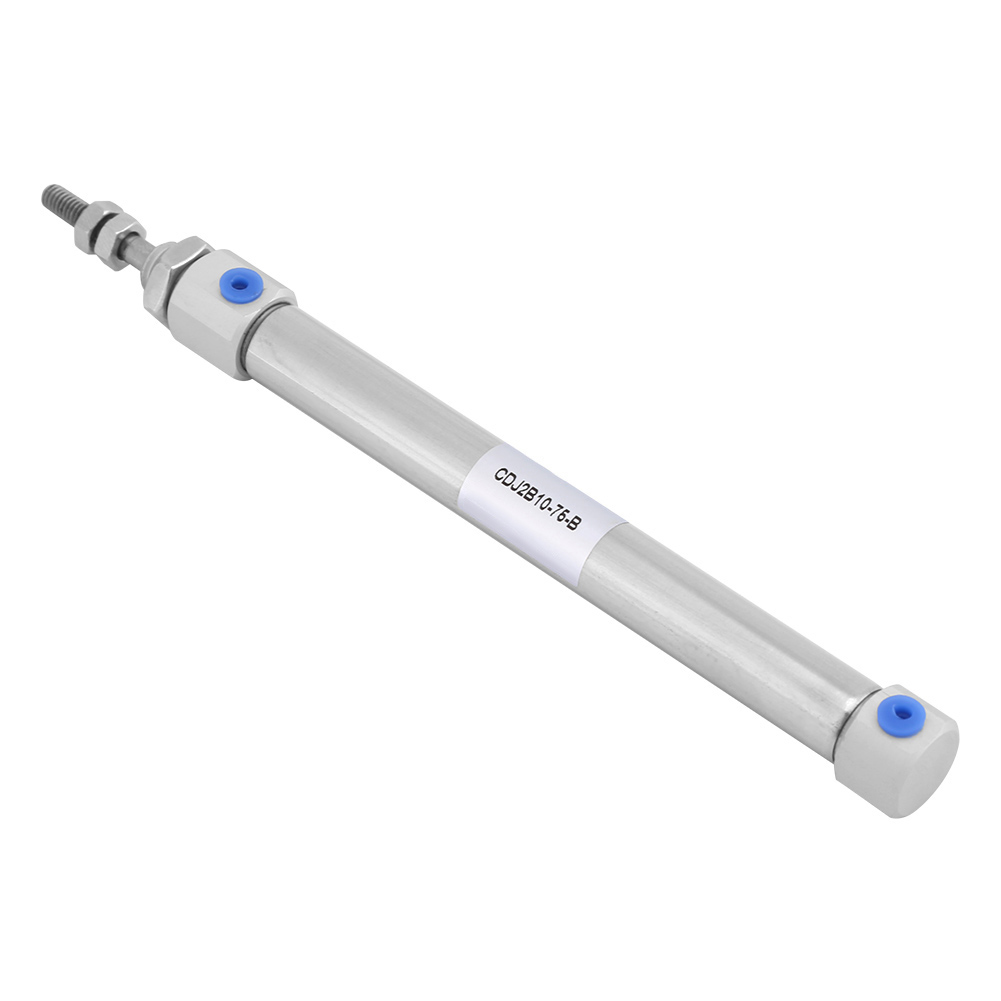 Mini-pneumatikzylinder Aus Edelstahl, 10 Mm Zylinderdurchmesser, 75 Mm Hub, Einfachwirkend, Doppeltwirkend