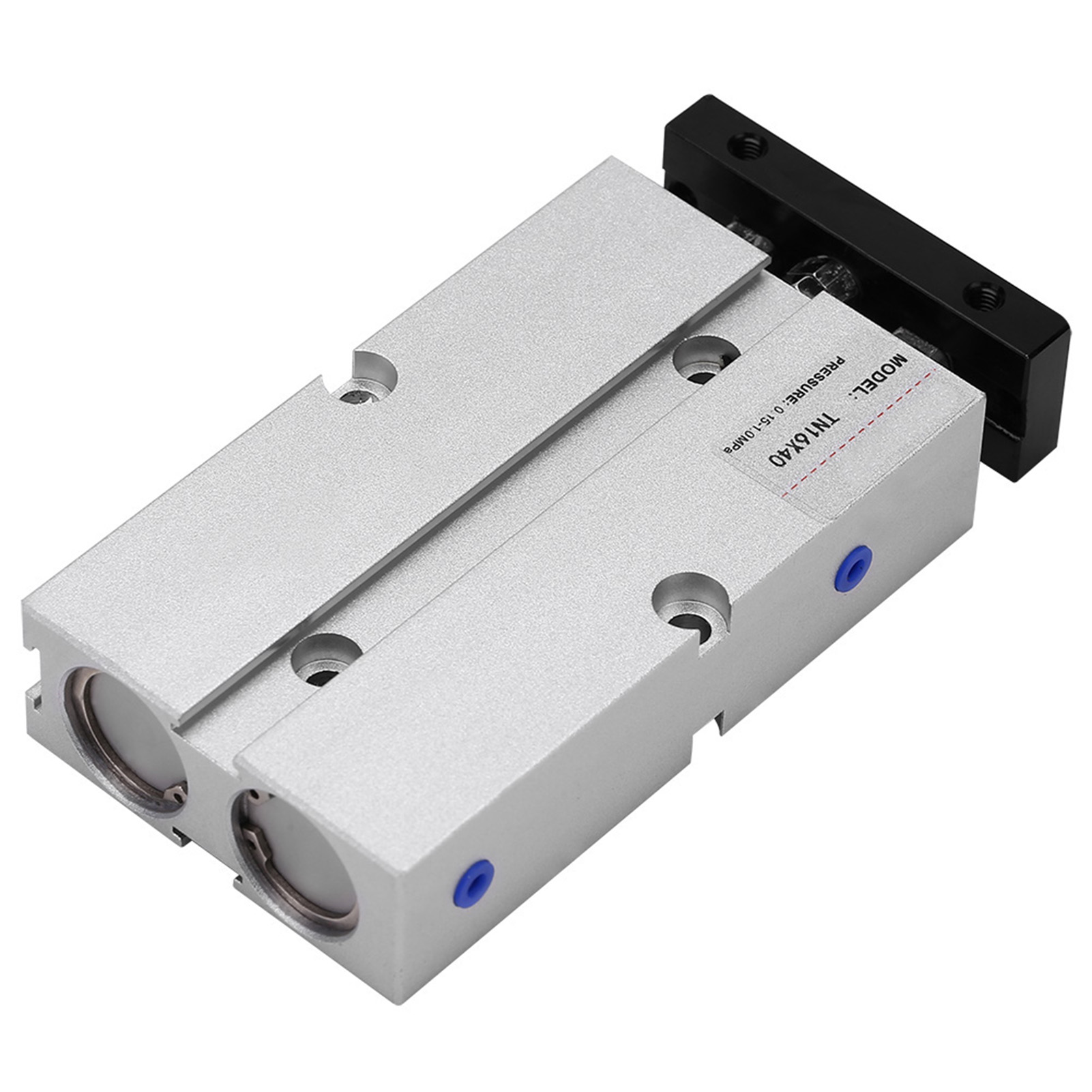 Stück 16 Mm Durchmesser Doppelkolben-pneumatikzylinder Aus Aluminiumlegierung, Doppeltwirkend (40 Mm Hub)