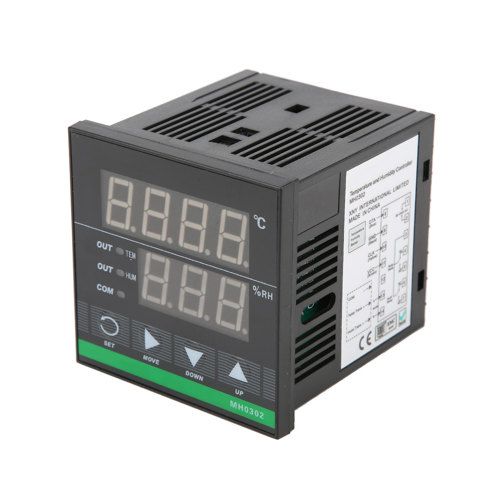 Mh0302 Eingebauter Digitaler Temperatur- Und Feuchtigkeitsregler, Sensorkabel 72 X 72 Mm
