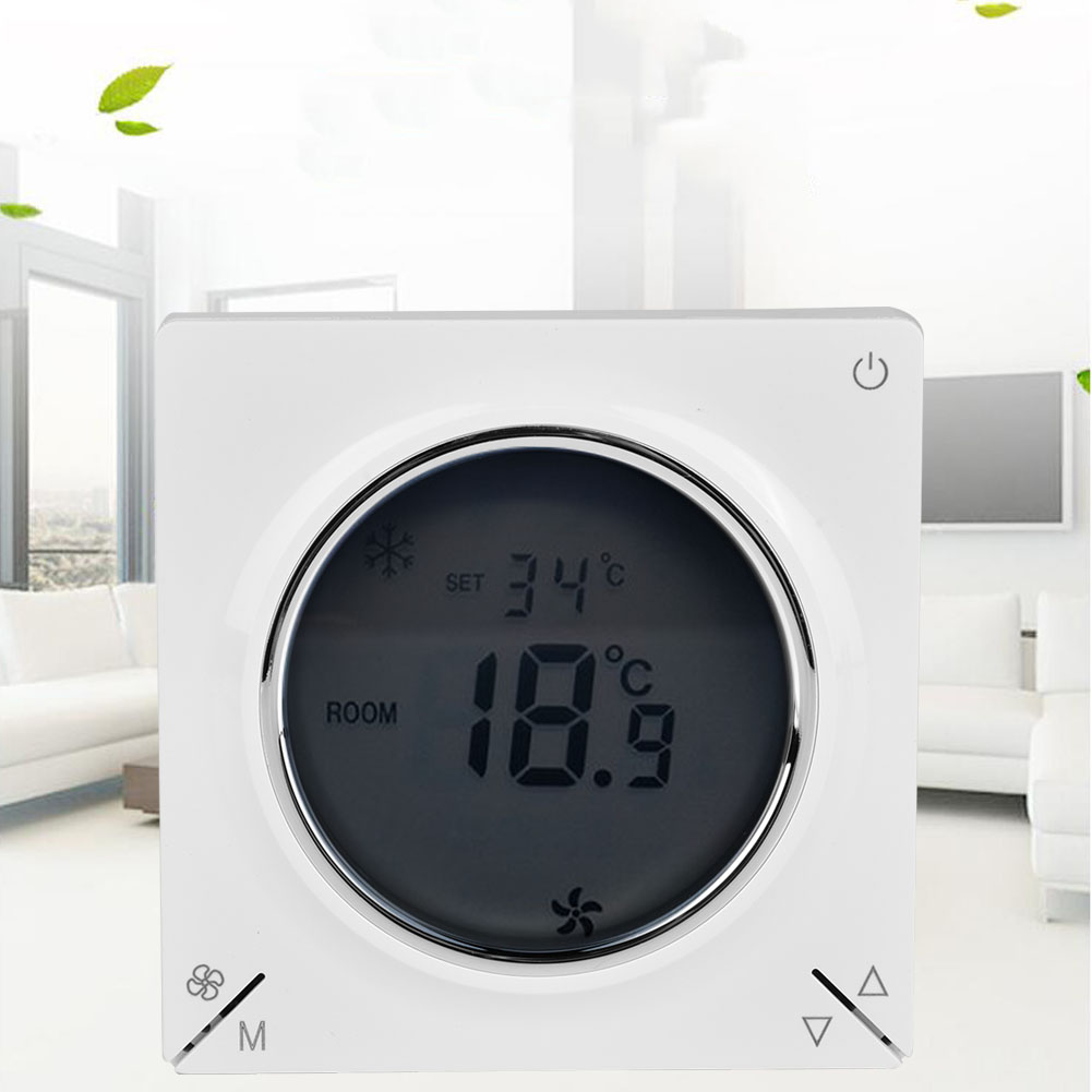 Lcd-klimaanlage Mit Gebläsekonvektor, Zentralem Thermostat, Kühl-, Heiz- Und Raumtemperaturregler