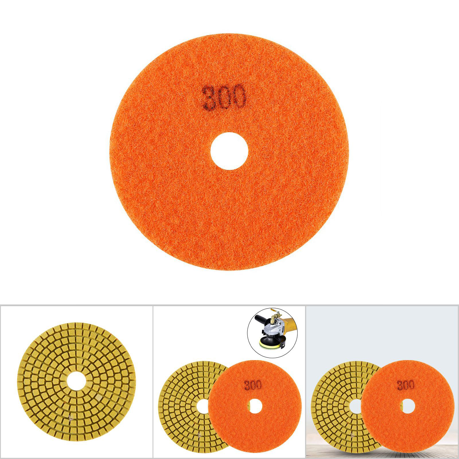 100 Mm 4" Nassschleifscheibe Mit Diamanten, Polierscheibe Für Granit, Marmor (körnung 300)