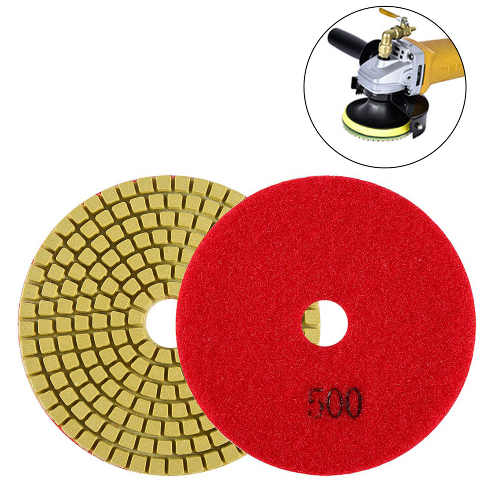 100 Mm 4" Nassschleifscheibe Mit Diamanten Für Granit Und Marmor (körnung 500)
