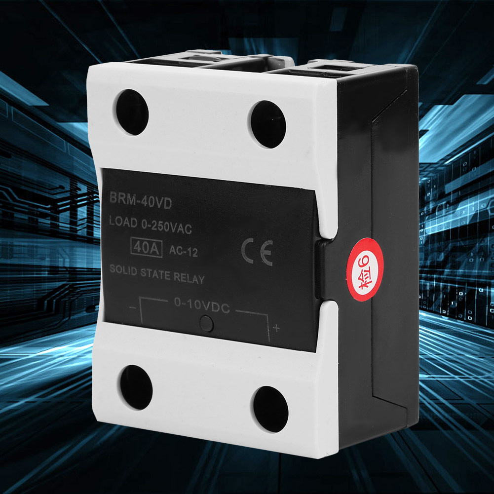 Berm Brm-40vd Halbleiterrelais 40a Dc 010v - Ac 0250v Flammschutzrelais