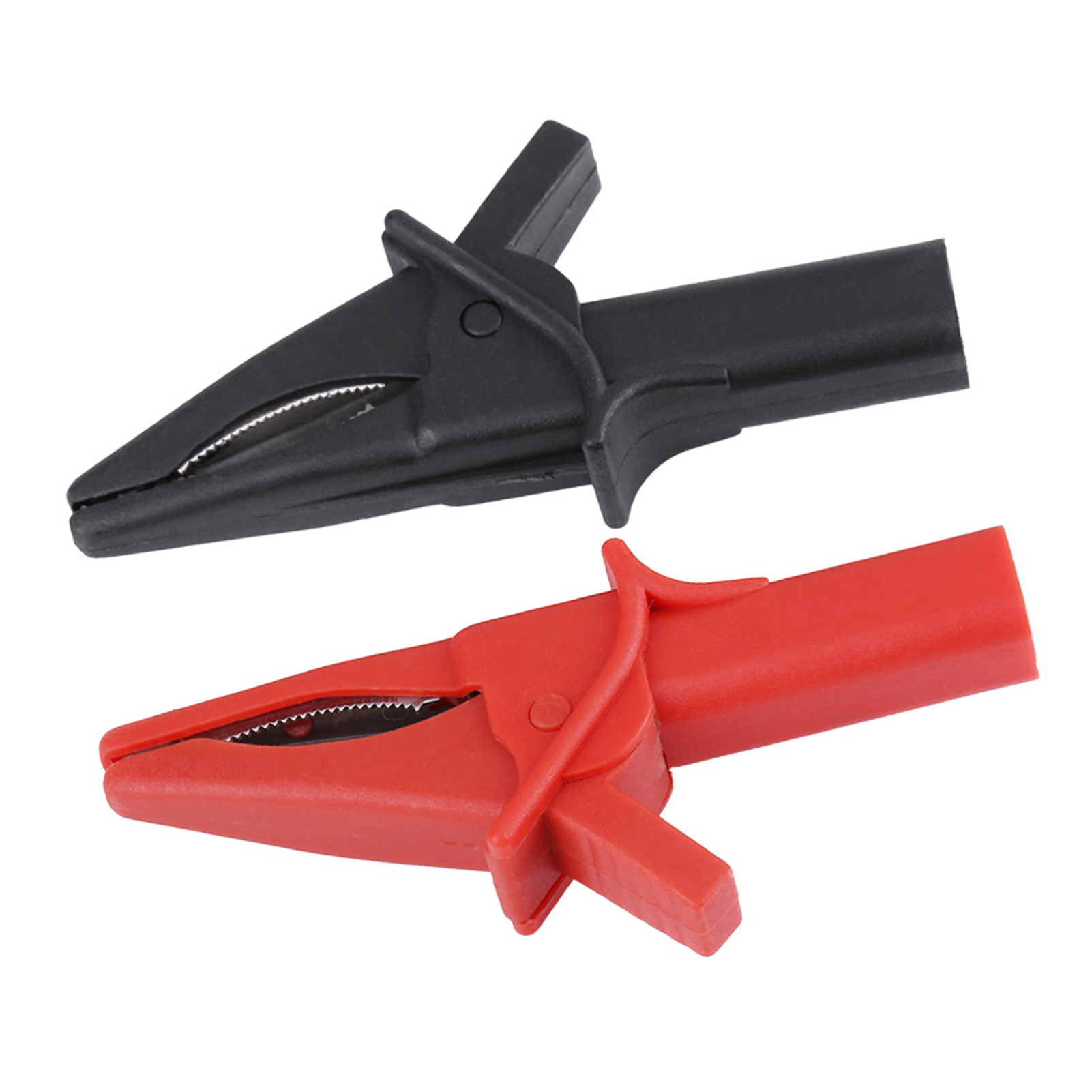 2 Stück Große Krokodilklemmen Dso3064 Ht18a (rot/schwarz) Für Oszilloskop