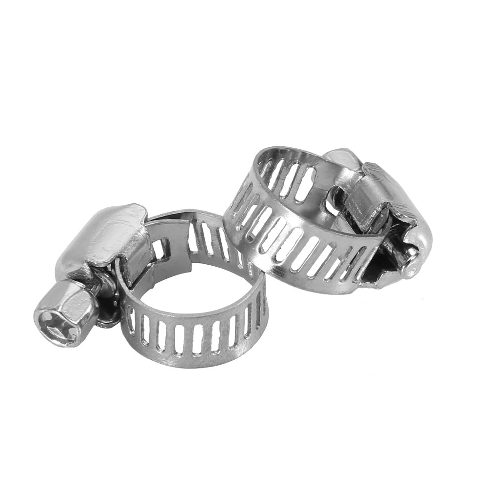 50 Schlauchschellen Aus Edelstahl, Kraftstoffschlauchschellen (10-16 Mm)