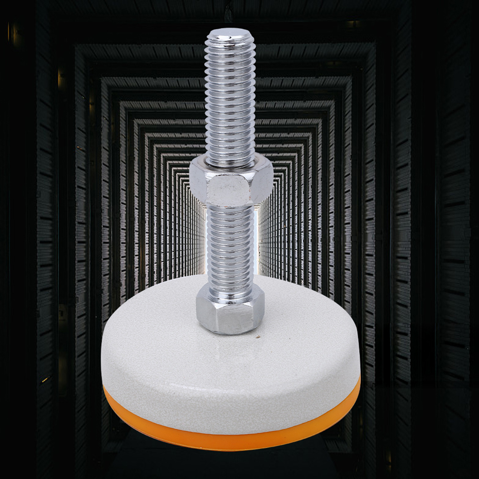 Stoßfeste Fußplatte, Verstellbare Mechanische Möbelstütze, M12-schraube, 100 Mm