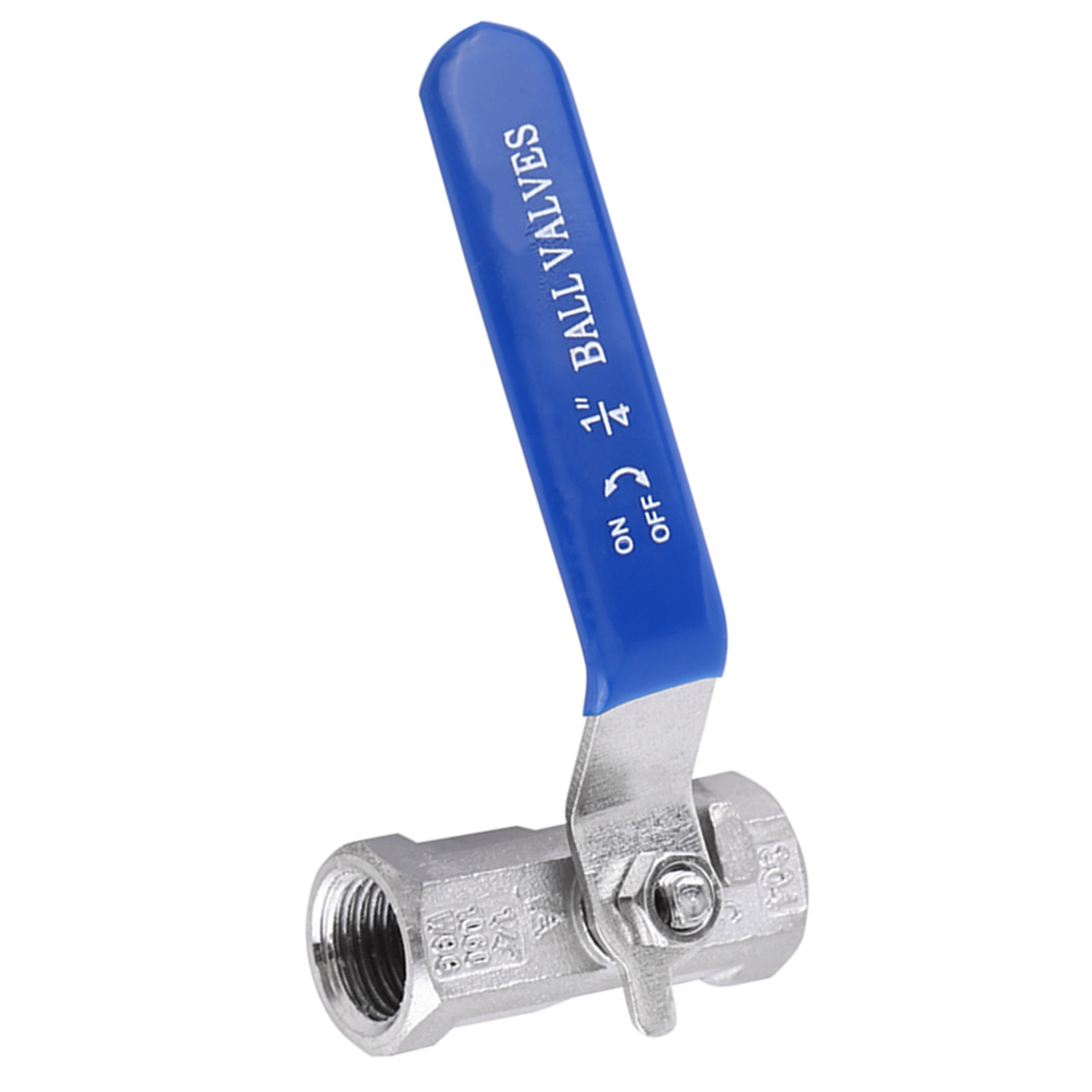 Hygienisches Kugelventil Aus Edelstahl 304, Innengewinde, Gerade Ausführung (1/4" Bsp)