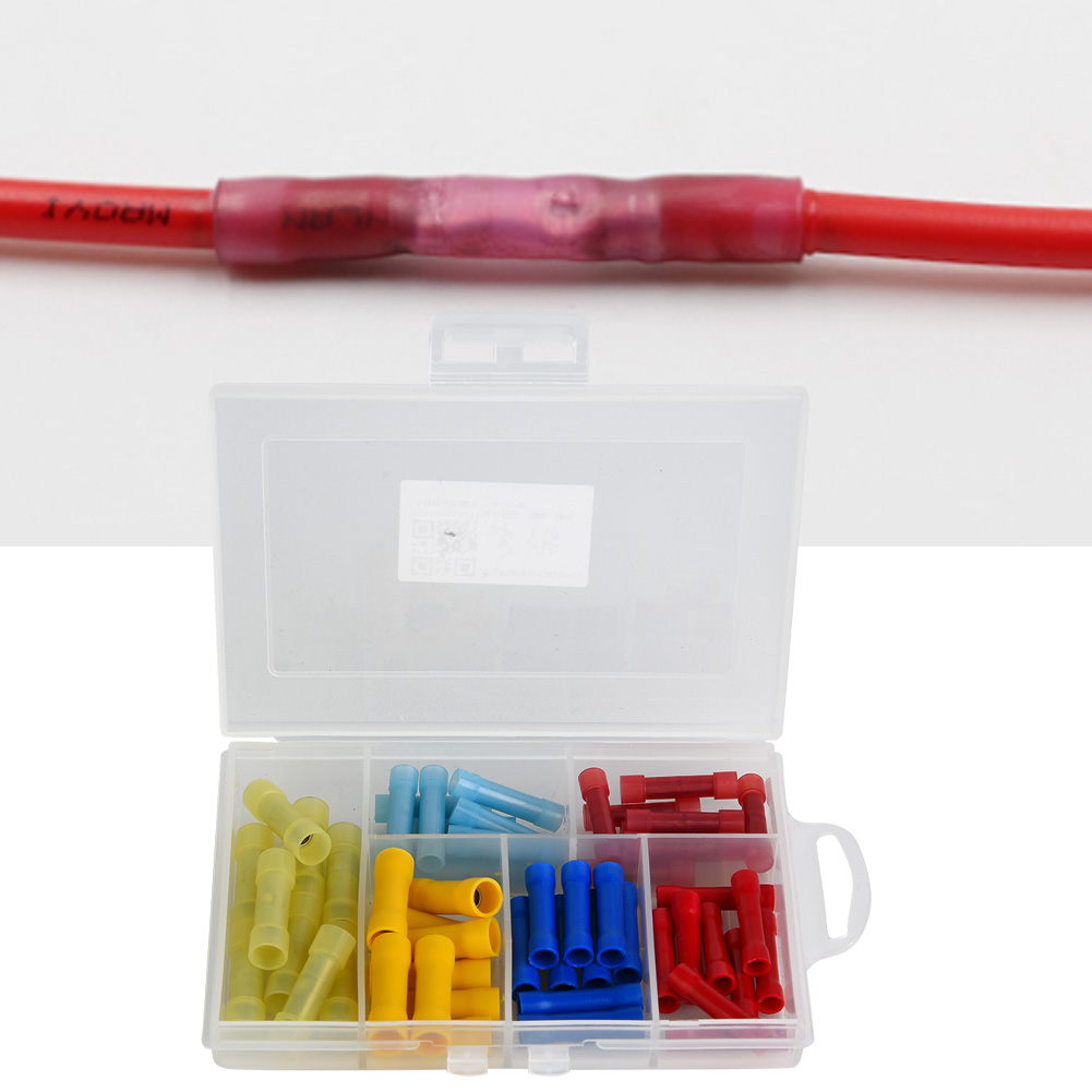 60-teiliges Pvc-steckverbinderset Für Elektrische, Isolierte Crimpverbindungen Mit Gehäuse