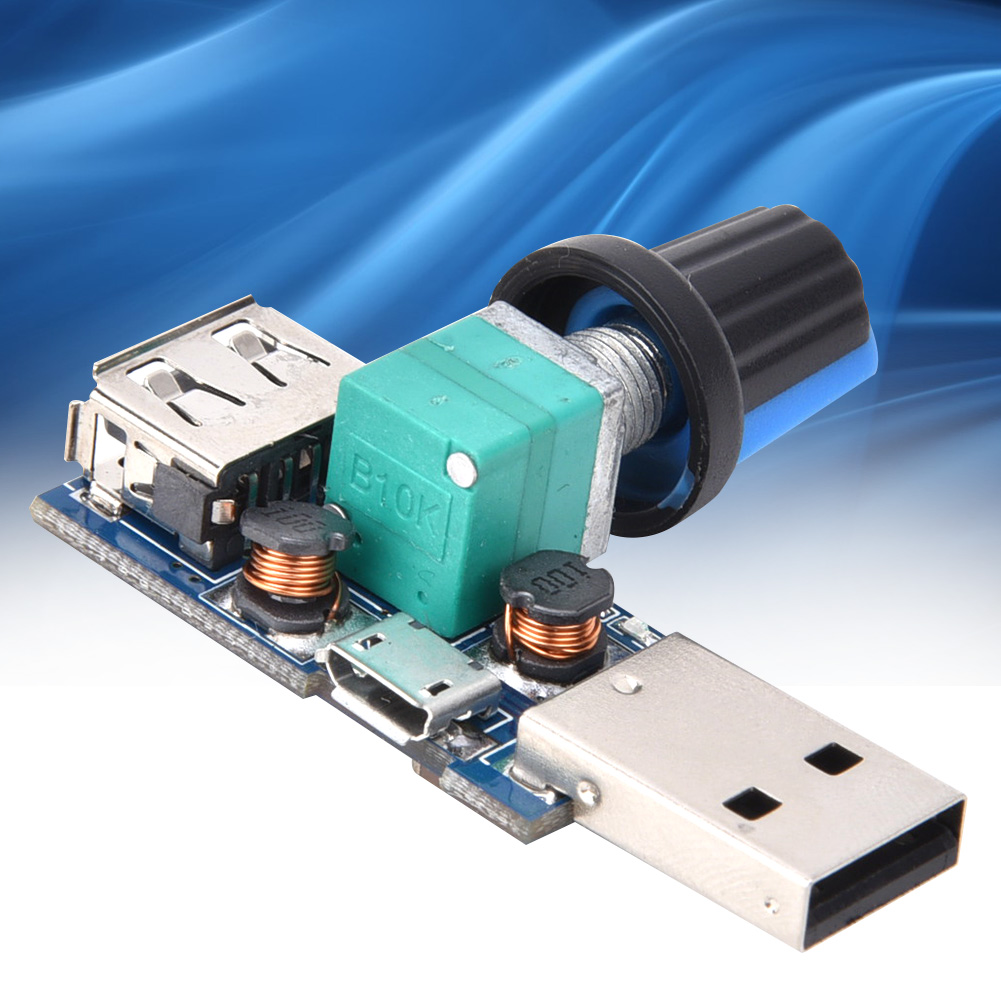 2 Usb-lüfterdrehzahlregler Dc412v 5w Für Büro Und Zuhause