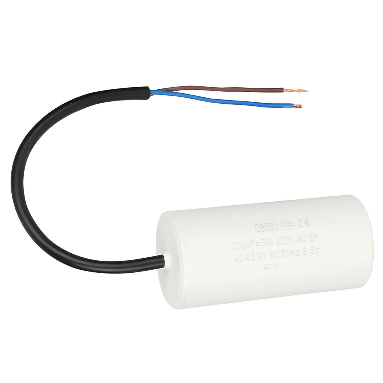 Betriebskondensator Cbb60 Mit Anschlusskabel, 250 V Ac, 100 Μf, 50/60 Hz, Für Motor-luftkompressor