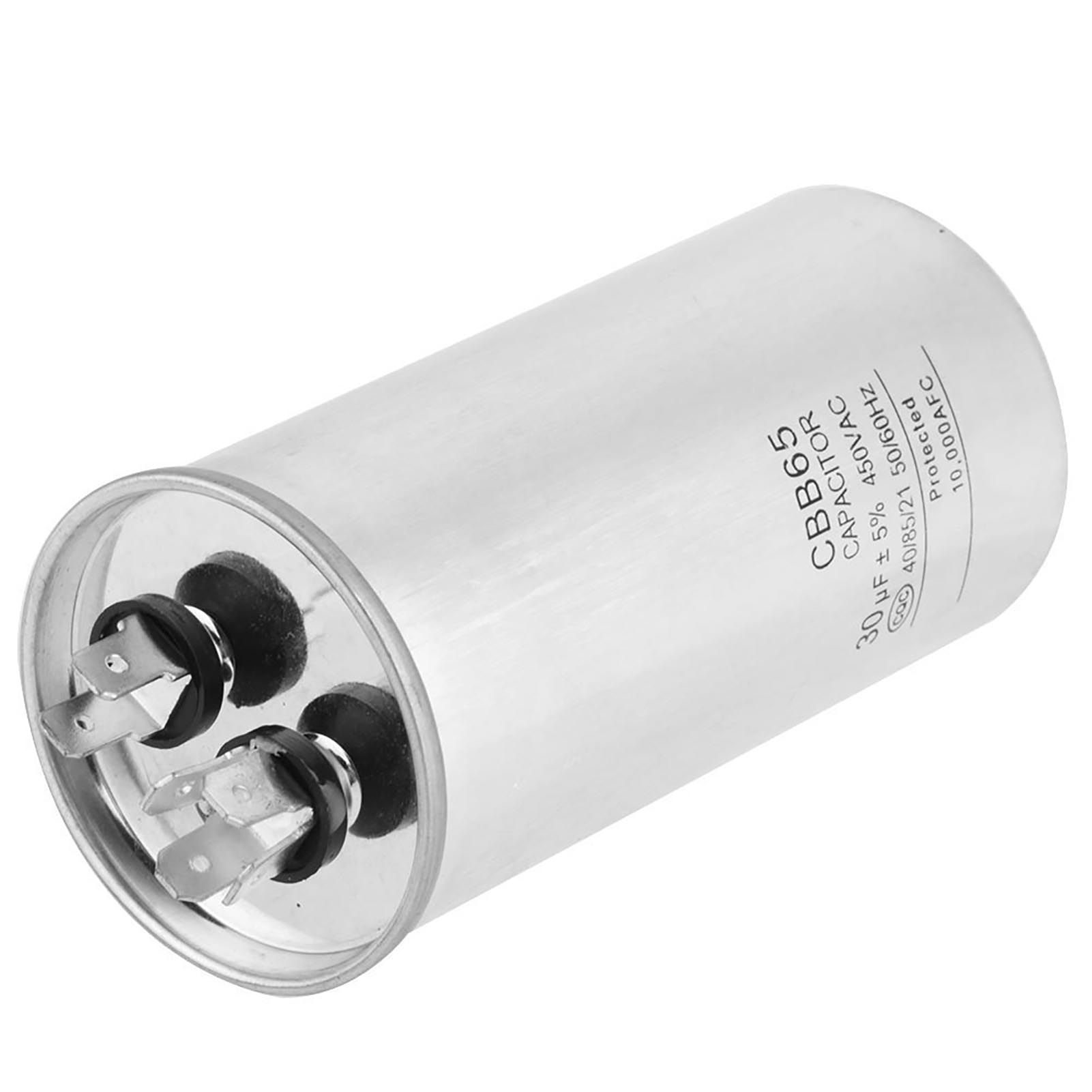 Cbb65a-1 30µf Ac 450v Zylindrischer Motorkondensator Für Klimaanlagenmotoren Und Kühlschränke