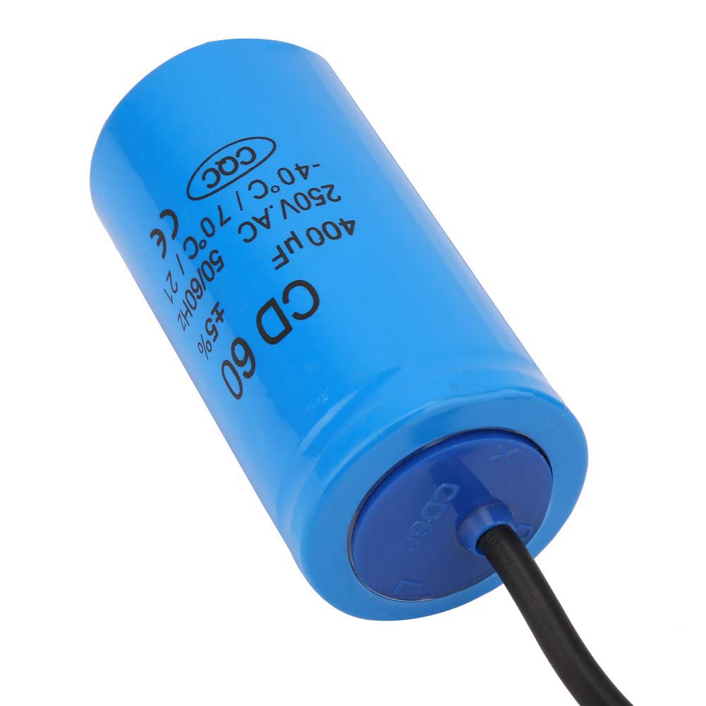 Betriebskondensator Cd60 Mit Anschlusskabel 250 V Ac 400 Μf 50/60 Hz Für Motorbetriebene Luftkompressoren